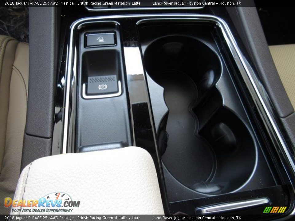 2018 Jaguar F-PACE 25t AWD Prestige British Racing Green Metallic / Latte Photo #36