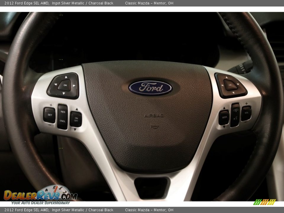 2012 Ford Edge SEL AWD Ingot Silver Metallic / Charcoal Black Photo #8
