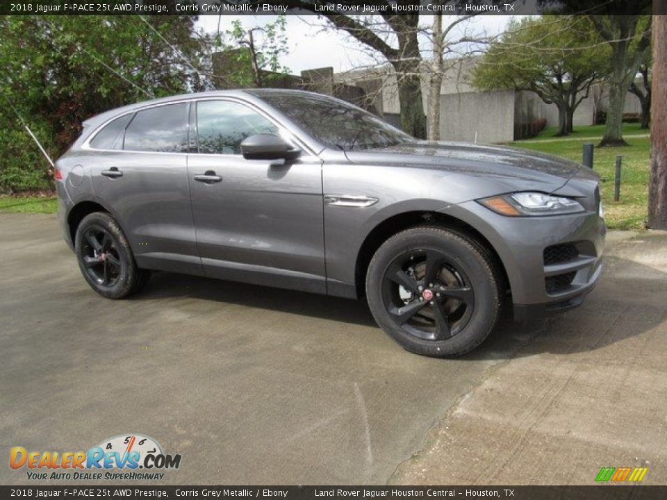 2018 Jaguar F-PACE 25t AWD Prestige Corris Grey Metallic / Ebony Photo #1