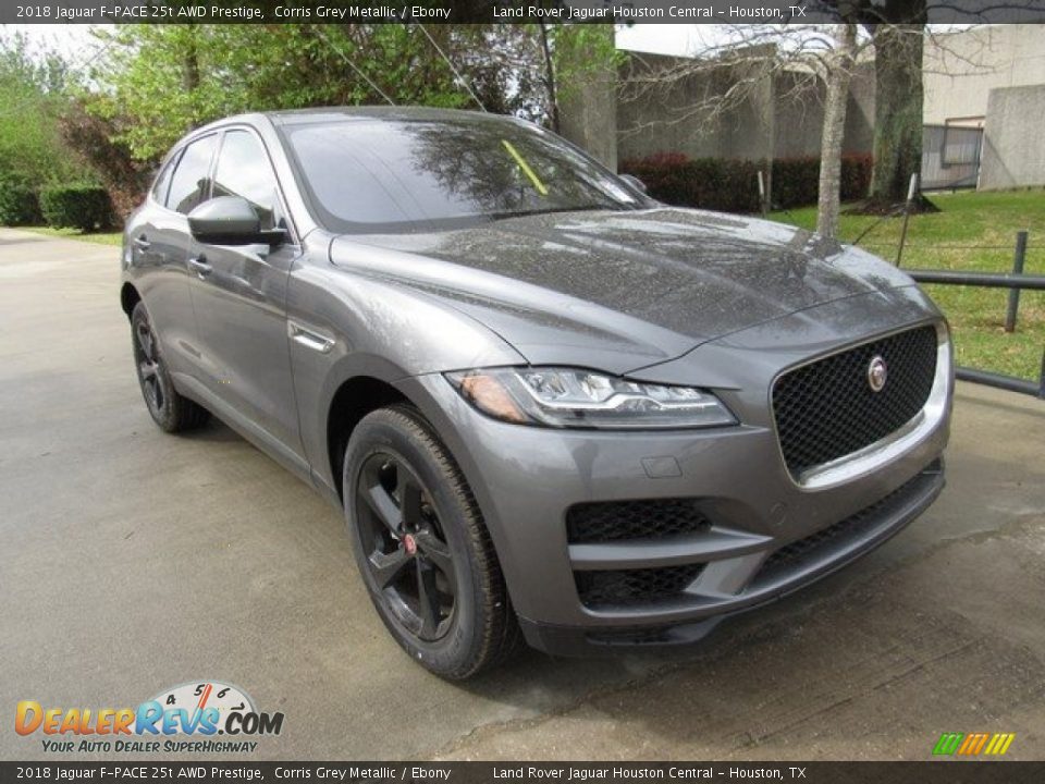 2018 Jaguar F-PACE 25t AWD Prestige Corris Grey Metallic / Ebony Photo #2