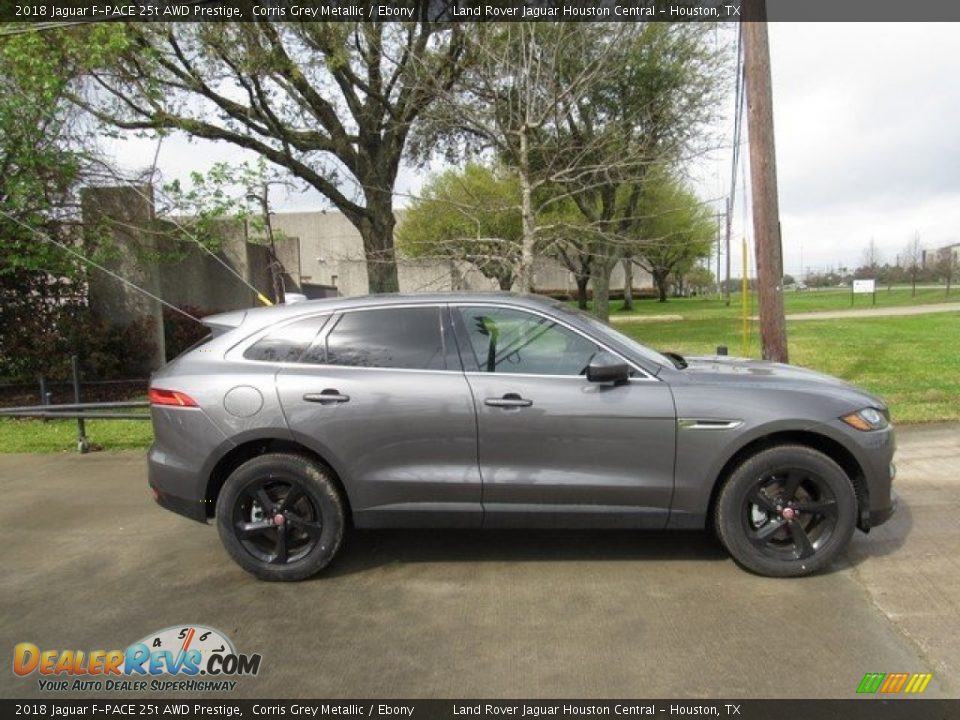 2018 Jaguar F-PACE 25t AWD Prestige Corris Grey Metallic / Ebony Photo #6