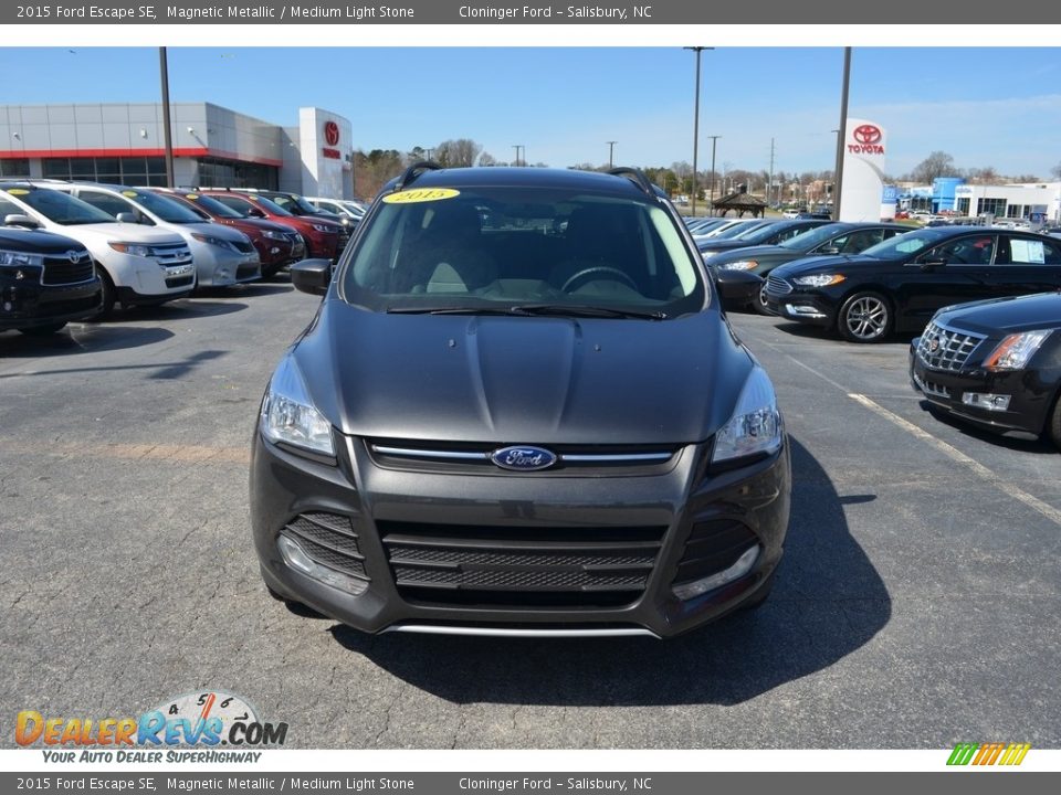 2015 Ford Escape SE Magnetic Metallic / Medium Light Stone Photo #28