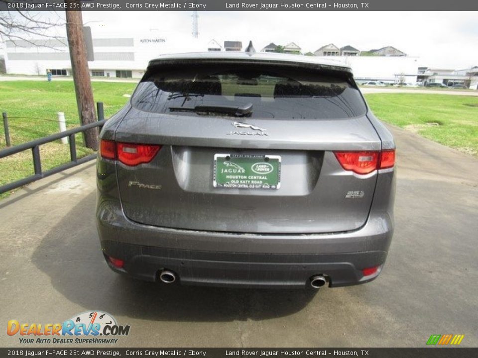 2018 Jaguar F-PACE 25t AWD Prestige Corris Grey Metallic / Ebony Photo #8