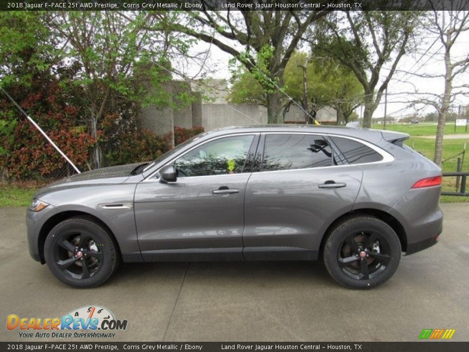 2018 Jaguar F-PACE 25t AWD Prestige Corris Grey Metallic / Ebony Photo #11