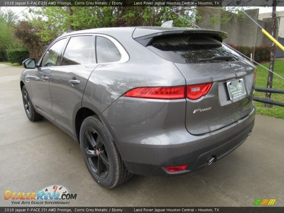 2018 Jaguar F-PACE 25t AWD Prestige Corris Grey Metallic / Ebony Photo #12