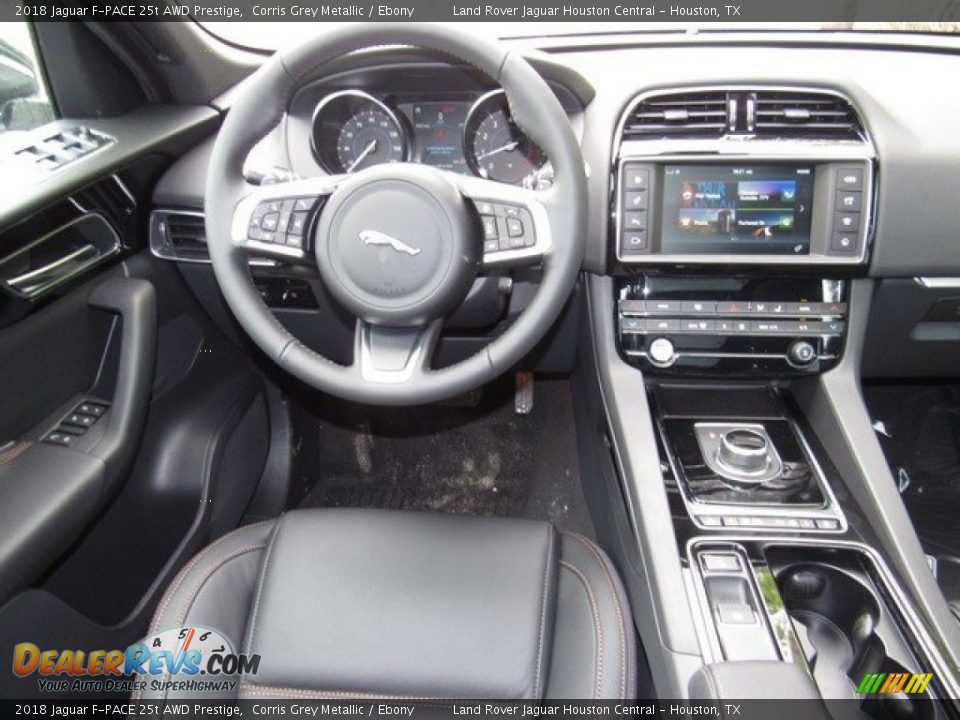 2018 Jaguar F-PACE 25t AWD Prestige Corris Grey Metallic / Ebony Photo #14