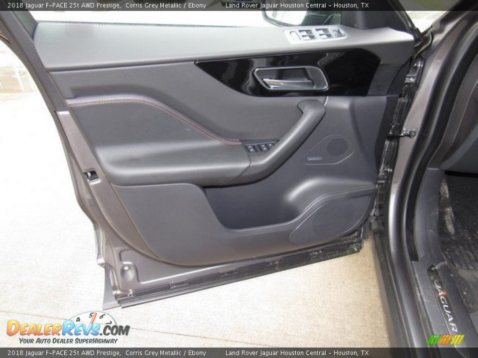 2018 Jaguar F-PACE 25t AWD Prestige Corris Grey Metallic / Ebony Photo #22