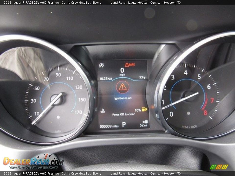 2018 Jaguar F-PACE 25t AWD Prestige Corris Grey Metallic / Ebony Photo #29