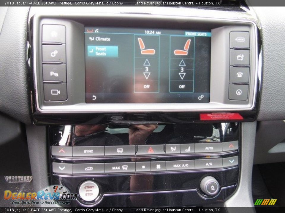2018 Jaguar F-PACE 25t AWD Prestige Corris Grey Metallic / Ebony Photo #33