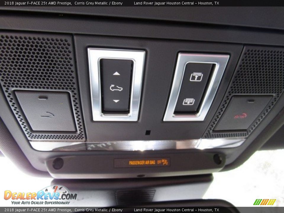 2018 Jaguar F-PACE 25t AWD Prestige Corris Grey Metallic / Ebony Photo #36