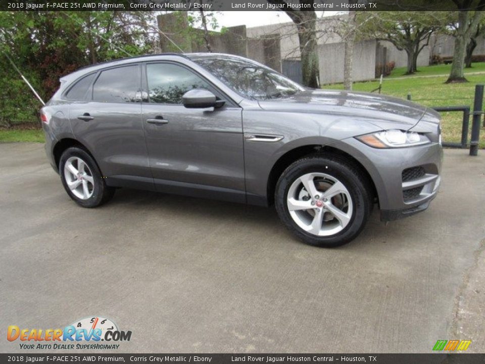 2018 Jaguar F-PACE 25t AWD Premium Corris Grey Metallic / Ebony Photo #1