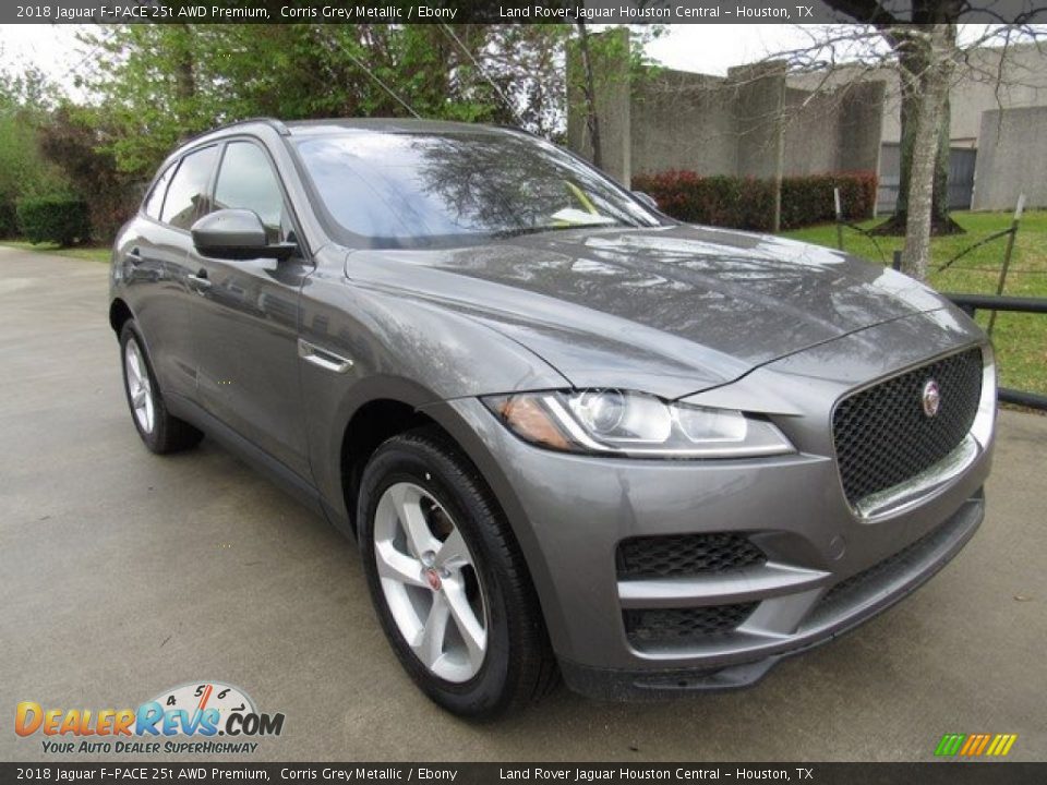 2018 Jaguar F-PACE 25t AWD Premium Corris Grey Metallic / Ebony Photo #2