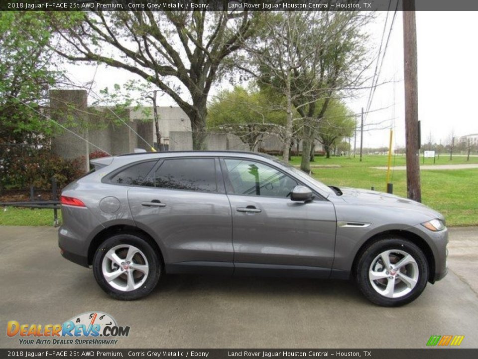 2018 Jaguar F-PACE 25t AWD Premium Corris Grey Metallic / Ebony Photo #6