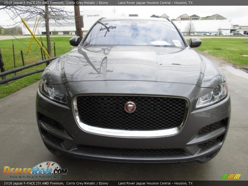 2018 Jaguar F-PACE 25t AWD Premium Corris Grey Metallic / Ebony Photo #9