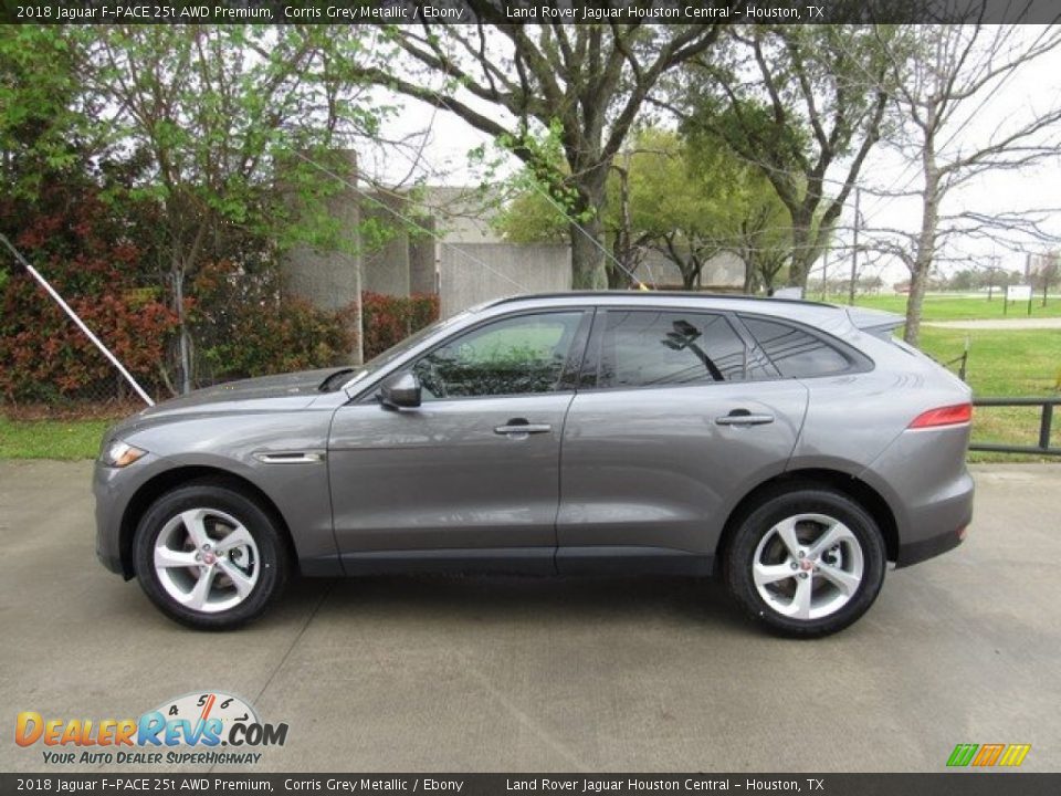 2018 Jaguar F-PACE 25t AWD Premium Corris Grey Metallic / Ebony Photo #11