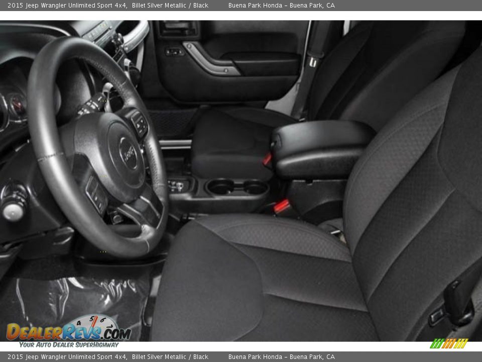 2015 Jeep Wrangler Unlimited Sport 4x4 Billet Silver Metallic / Black Photo #3