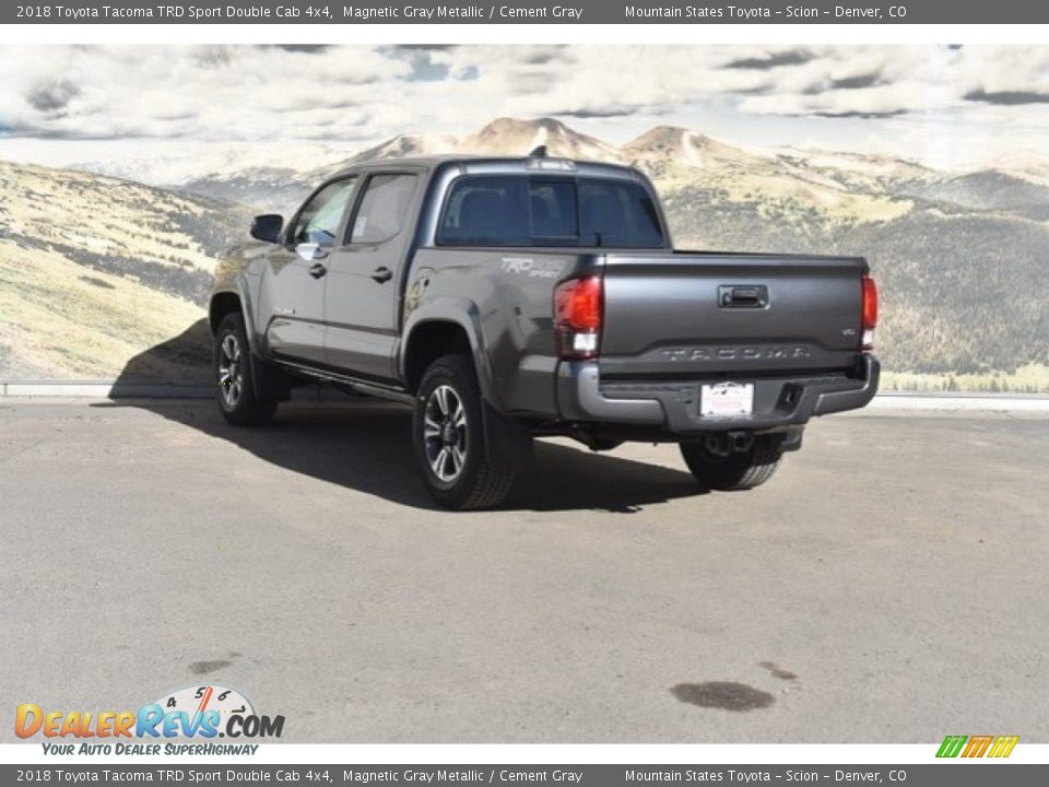 2018 Toyota Tacoma TRD Sport Double Cab 4x4 Magnetic Gray Metallic / Cement Gray Photo #3