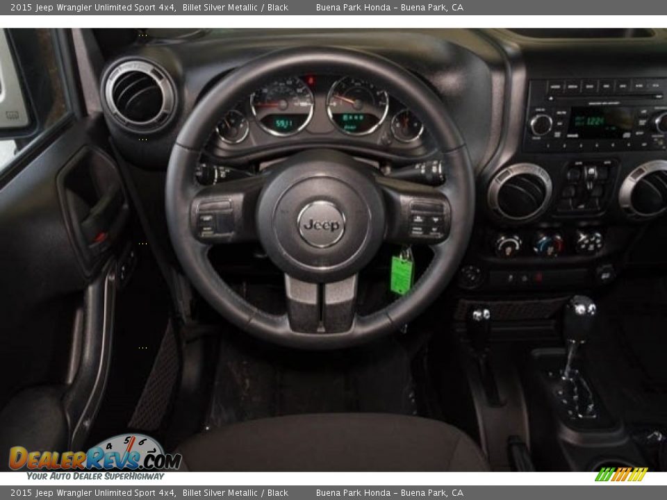 2015 Jeep Wrangler Unlimited Sport 4x4 Billet Silver Metallic / Black Photo #5