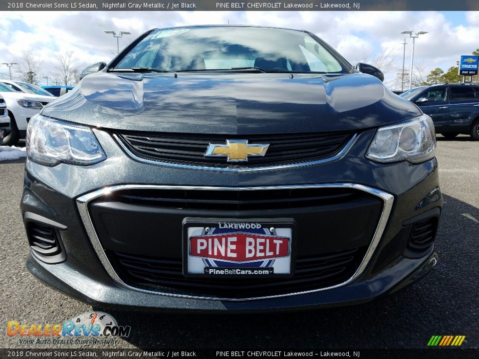 2018 Chevrolet Sonic LS Sedan Nightfall Gray Metallic / Jet Black Photo #2