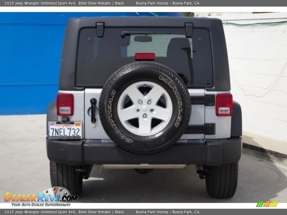 2015 Jeep Wrangler Unlimited Sport 4x4 Billet Silver Metallic / Black Photo #10