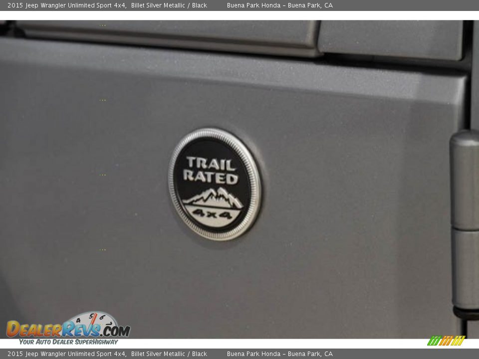 2015 Jeep Wrangler Unlimited Sport 4x4 Billet Silver Metallic / Black Photo #15