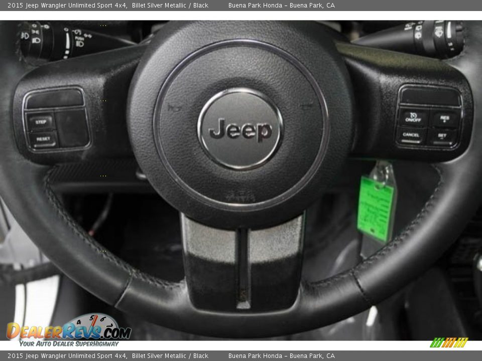 2015 Jeep Wrangler Unlimited Sport 4x4 Billet Silver Metallic / Black Photo #16
