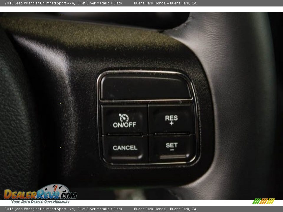 2015 Jeep Wrangler Unlimited Sport 4x4 Billet Silver Metallic / Black Photo #18