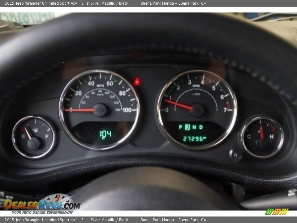 2015 Jeep Wrangler Unlimited Sport 4x4 Billet Silver Metallic / Black Photo #26