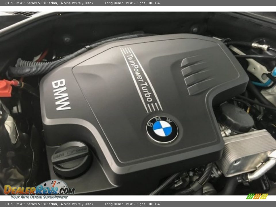 2015 BMW 5 Series 528i Sedan Alpine White / Black Photo #28