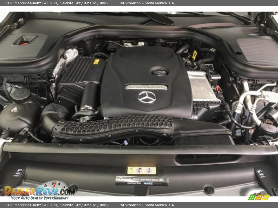 2018 Mercedes-Benz GLC 300 Selenite Grey Metallic / Black Photo #8
