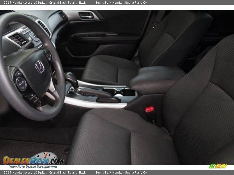 2015 Honda Accord LX Sedan Crystal Black Pearl / Black Photo #3