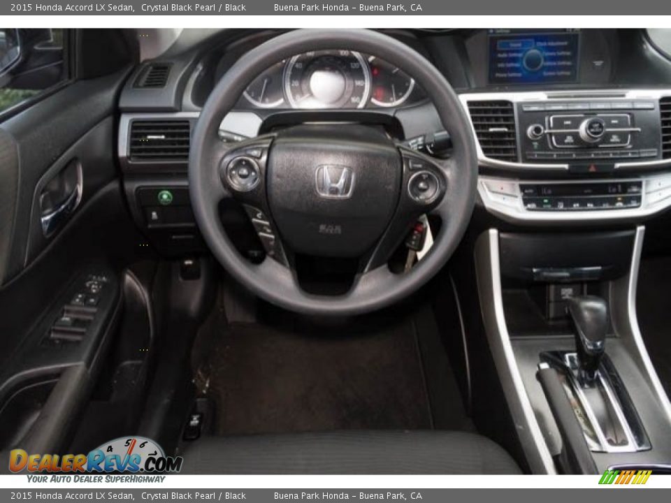 2015 Honda Accord LX Sedan Crystal Black Pearl / Black Photo #5
