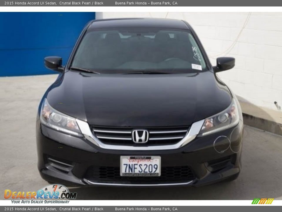 2015 Honda Accord LX Sedan Crystal Black Pearl / Black Photo #7