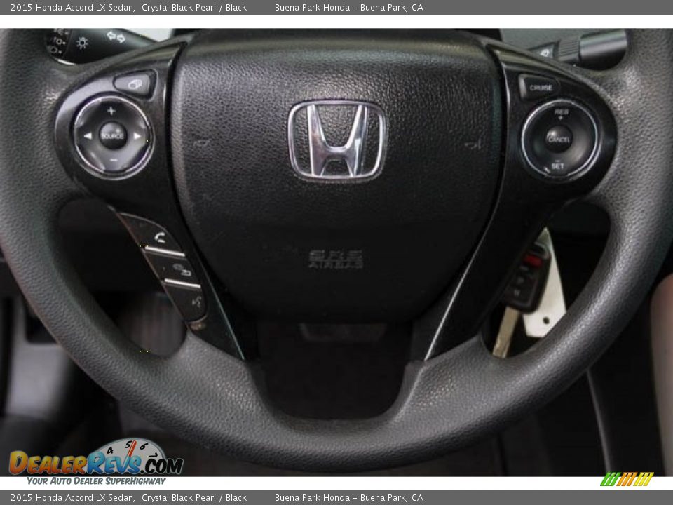 2015 Honda Accord LX Sedan Crystal Black Pearl / Black Photo #13