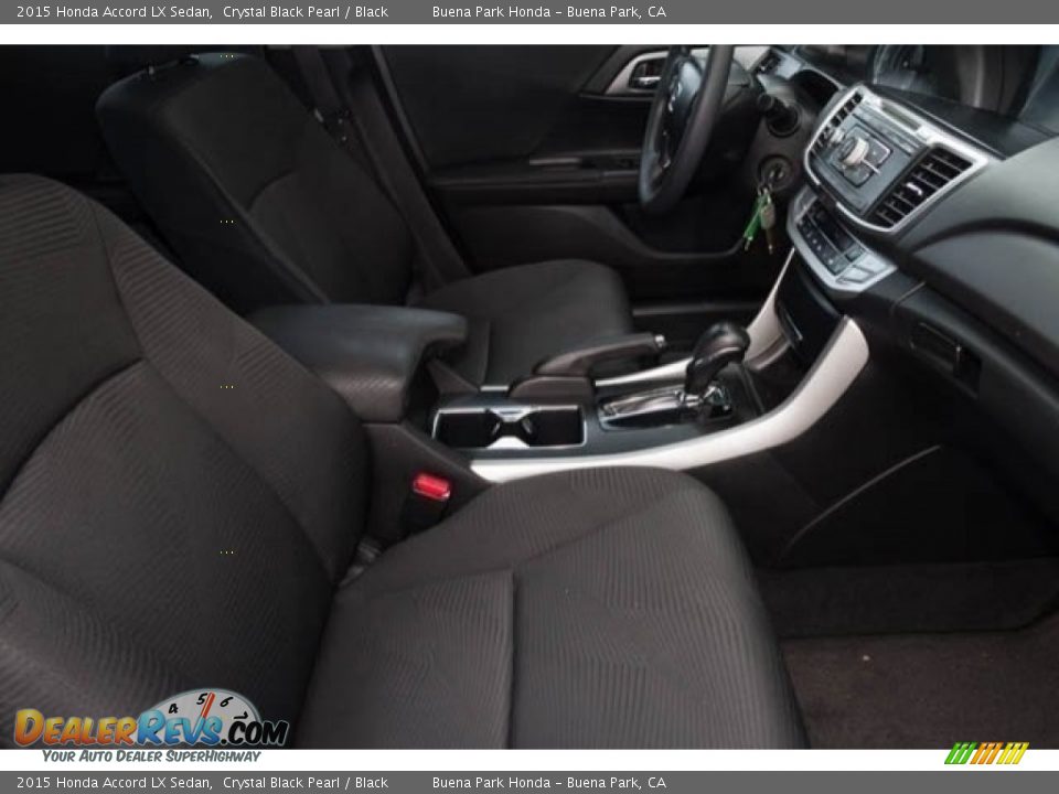 2015 Honda Accord LX Sedan Crystal Black Pearl / Black Photo #19
