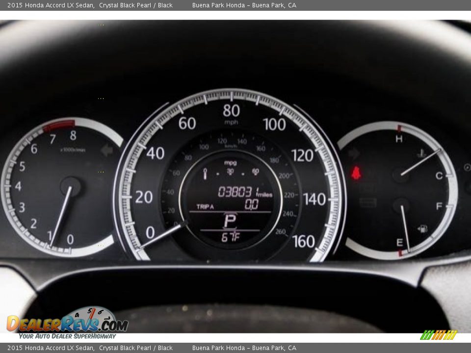 2015 Honda Accord LX Sedan Crystal Black Pearl / Black Photo #23