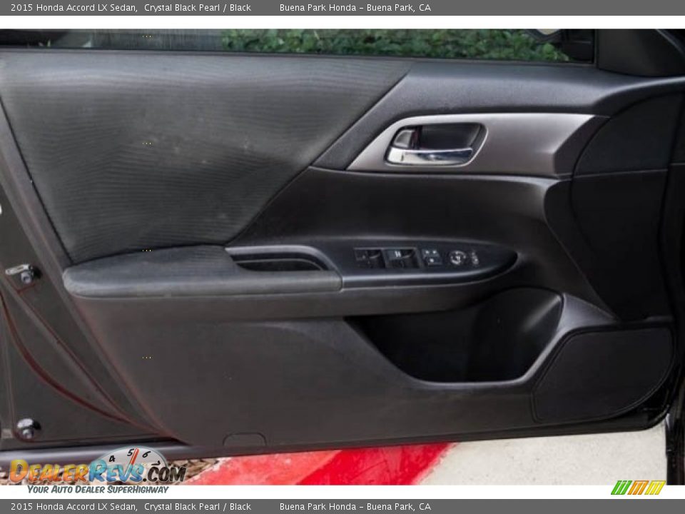 2015 Honda Accord LX Sedan Crystal Black Pearl / Black Photo #24