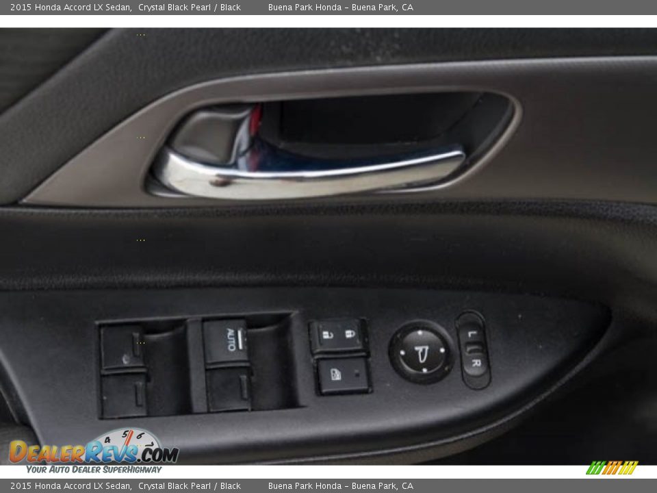 2015 Honda Accord LX Sedan Crystal Black Pearl / Black Photo #25