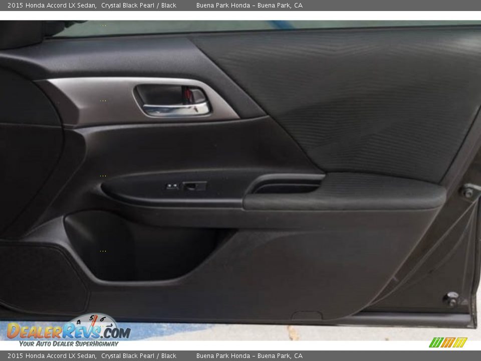 2015 Honda Accord LX Sedan Crystal Black Pearl / Black Photo #28