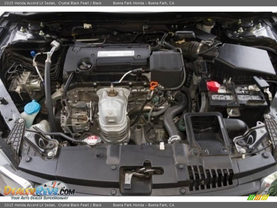 2015 Honda Accord LX Sedan Crystal Black Pearl / Black Photo #29