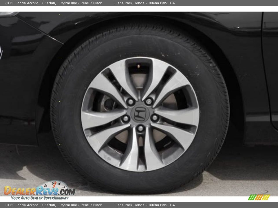 2015 Honda Accord LX Sedan Crystal Black Pearl / Black Photo #30