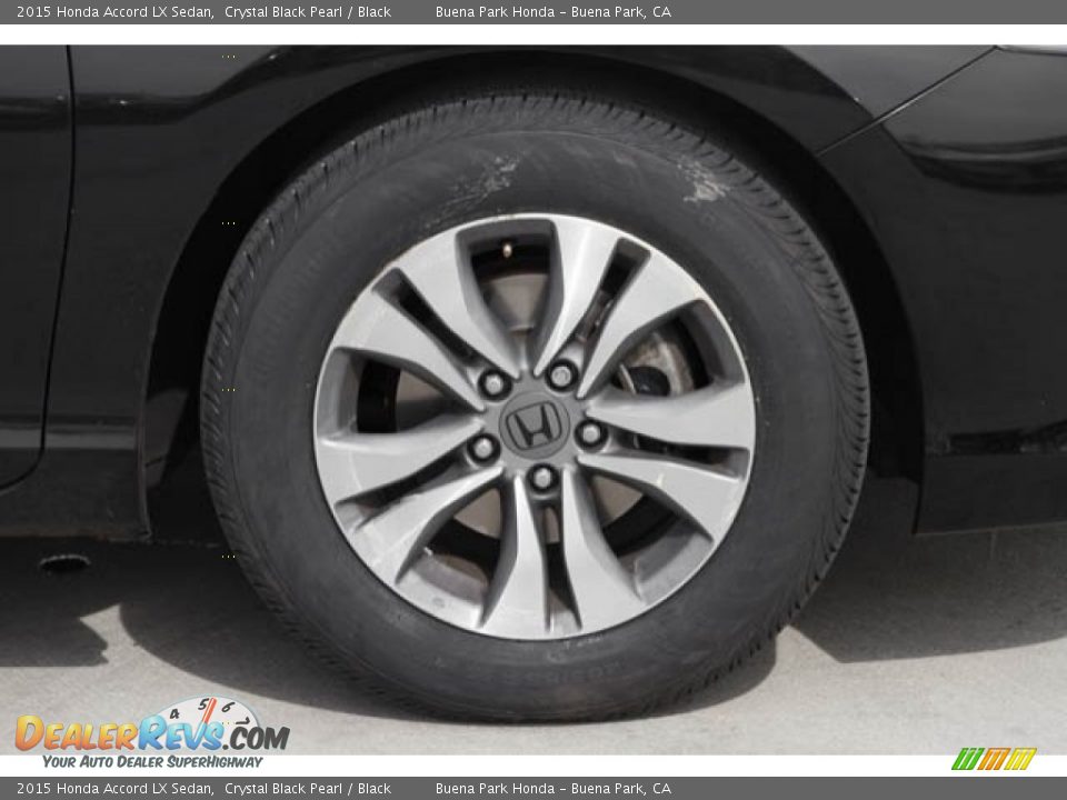 2015 Honda Accord LX Sedan Crystal Black Pearl / Black Photo #33