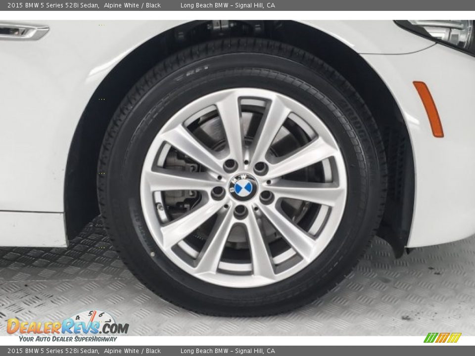 2015 BMW 5 Series 528i Sedan Alpine White / Black Photo #8