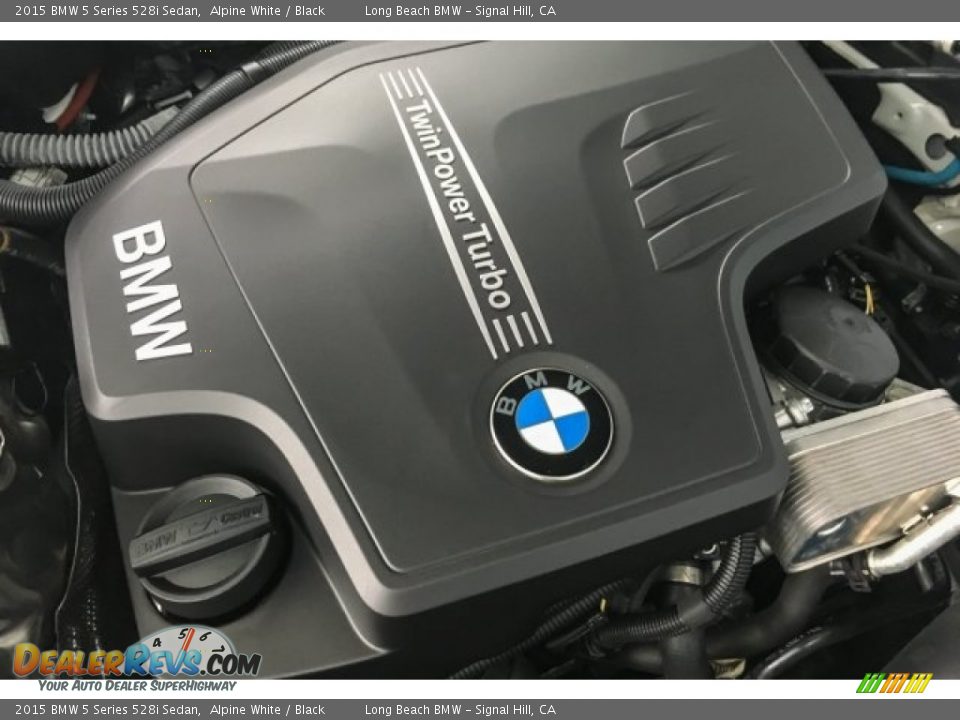 2015 BMW 5 Series 528i Sedan Alpine White / Black Photo #27