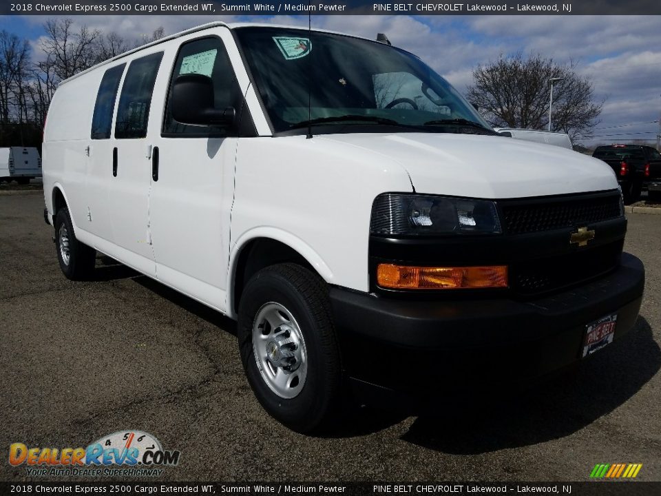 2018 Chevrolet Express 2500 Cargo Extended WT Summit White / Medium Pewter Photo #1