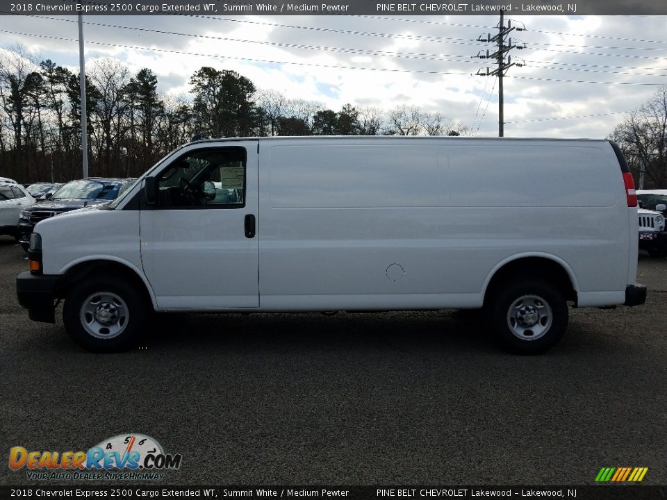 2018 Chevrolet Express 2500 Cargo Extended WT Summit White / Medium Pewter Photo #3