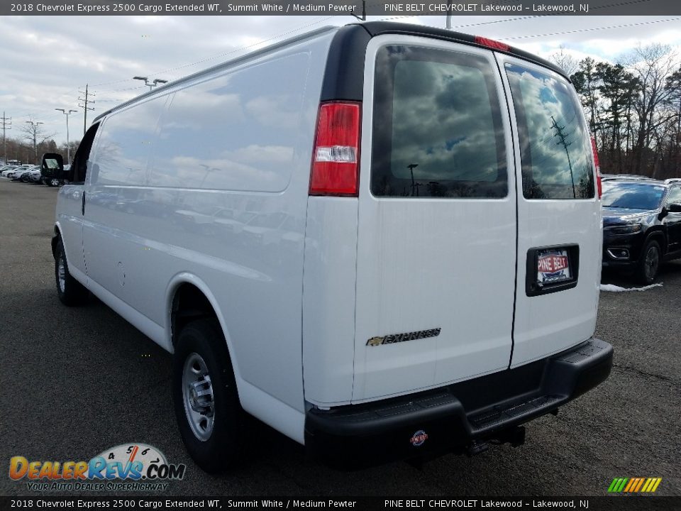 2018 Chevrolet Express 2500 Cargo Extended WT Summit White / Medium Pewter Photo #4