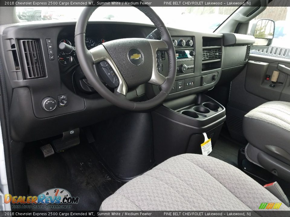 2018 Chevrolet Express 2500 Cargo Extended WT Summit White / Medium Pewter Photo #7