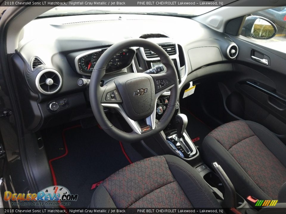 Jet Black Interior - 2018 Chevrolet Sonic LT Hatchback Photo #7