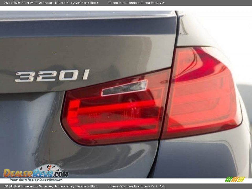 2014 BMW 3 Series 320i Sedan Mineral Grey Metallic / Black Photo #12